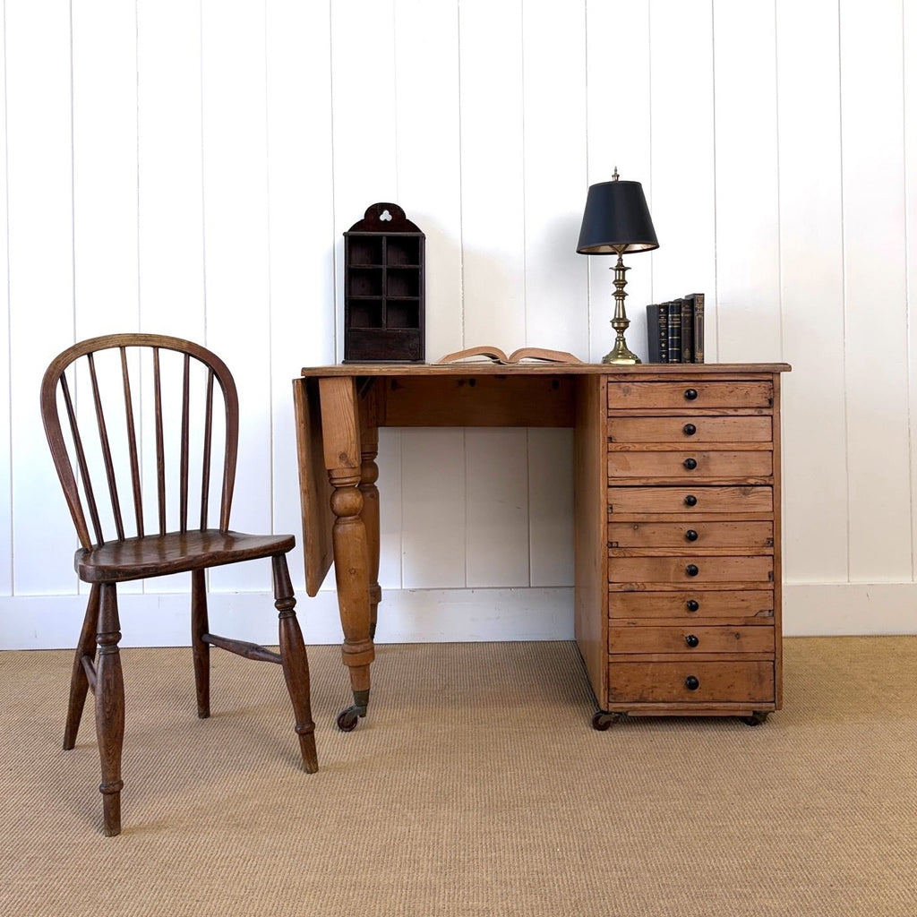 An Unusual English Pine Desk – The Parsons Nose Antiques