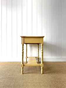 An English Country Pine Console Table or Desk c1860