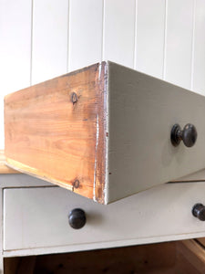 An English Country 3 Drawer Pine Buffet or Sideboard