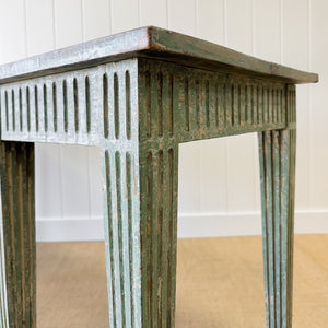 A Stunning Painted 18th Century Antique 6 ft English Server Buffet or Console Table