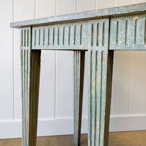 A Stunning Painted 18th Century Antique 6 ft English Server Buffet or Console Table