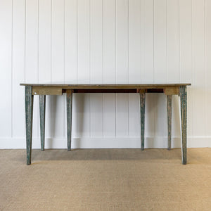 A Stunning Painted 18th Century Antique 6 ft English Server Buffet or Console Table