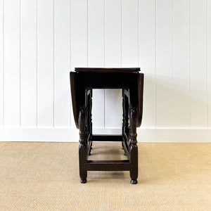 A Very Good Antique English Country Oak Drop Leaf Gate Leg Table c1760