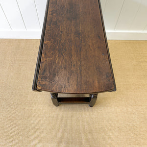 A Very Good Antique English Country Oak Drop Leaf Gate Leg Table c1760