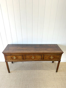 A George III Oak Welsh Dresser Base