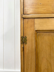 A 19th Century English Pine Bookcase Cabinet or Hutch