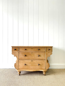An Antique Swedish Pine Chest of Drawers/Dresser c1890