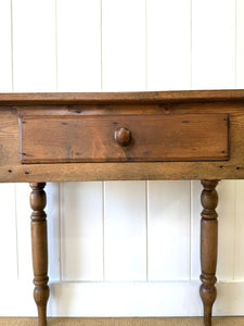 An Antique French Country Pine Side Table or Nightstand c1890