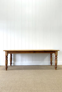 Perch - An Antique English Country Pine 7ft Dining Table