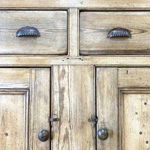 A Large Rustic Charming Pine Welsh Dresser or Cupboard