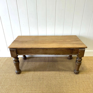 An Antique English Country Pine Coffee Table