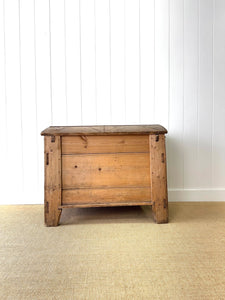 An Swedish Pine Domed Top Blanket Box or Toy Box Early 19th Century