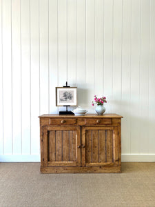 An Antique French Pine Sideboard c1860