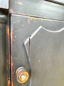 A Wonderful Large Ebonized Welsh Dresser or Cupboard