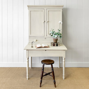 A 19th Century Clerk's Desk with Slant Front and Cabinet