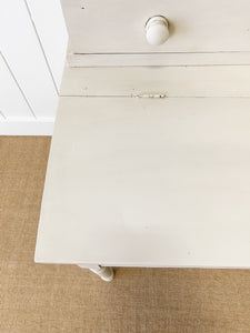 A 19th Century Clerk's Desk with Slant Front and Cabinet