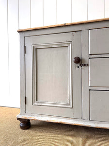An English Country 3 Drawer Pine Buffet or Sideboard