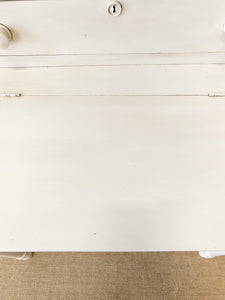 A 19th Century Clerk's Desk with Slant Front and Cabinet