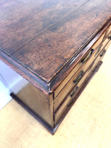 A Wonderful English Georgian Oak Chest of Drawers c1740