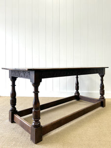 Antique English Country 6ft Refectory Style Oak Table