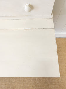 A 19th Century Clerk's Desk with Slant Front and Cabinet