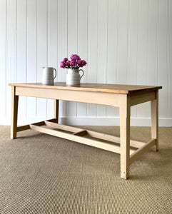 A Rustic Irish 6ft Dining Harvest Table