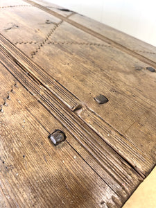 An Swedish Pine Domed Top Blanket Box or Toy Box Early 19th Century