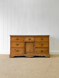 An English Country Pine Sideboard Buffet c1860