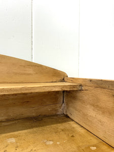 An Antique English Pine Chest of Drawers Dresser with Gallery c1890