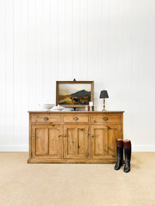 An Antique English Pine Sideboard c1890