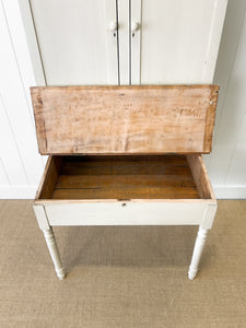 A 19th Century Clerk's Desk with Slant Front and Cabinet