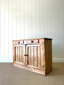 An Antique French Pine Sideboard c1860