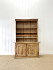 A 19th Century English Pine Bookcase Cupboard or Hutch