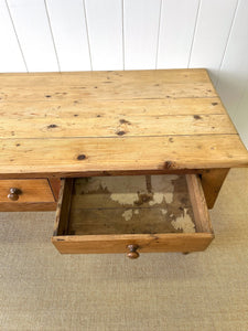 An Antique English 6ft Dining Server or Console Table