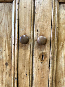 A 19th Century English Pine Bookcase Cupboard or Hutch