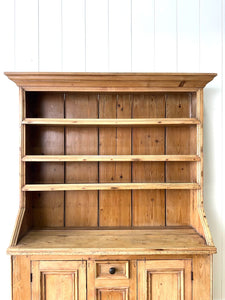 A Diminutive 19th Century Irish Pine Dresser or Cupboard