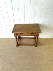 An Ancient English Pine Lowboy c1780