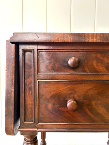 Charming English Georgian Mahogany Nightstand or Sidetable