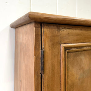 Antique English Pine Cupboard Sideboard
