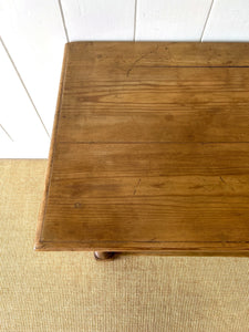 An Ancient English Pine Lowboy c1780