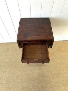 Charming English Georgian Mahogany Nightstand or Sidetable