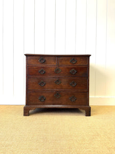 A Wonderful English Georgian Oak Chest of Drawers c1740