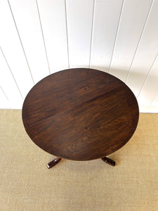 An English Antique Oak Tilt-Top Side Table