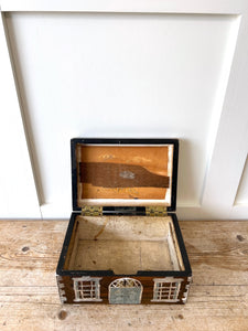 An Antique Painted Georgian Country House Box