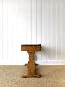 A Pine Washstand or Console Table
