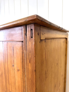 A Large Rustic Antique English Pine Shop Counter c1890