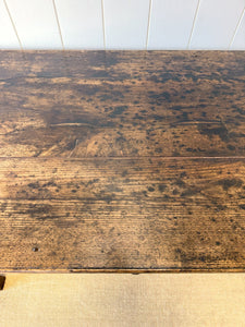 An 18th Century French Country Nearly 6ft Pine Refectory Farmhouse Table