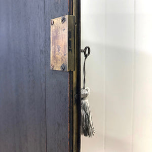 A Handsome English 19th Century Ebonized Pine Housekeeper's Cupboard