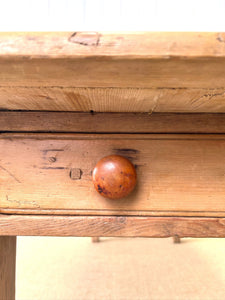 An Antique English Country Pine 7ft Dining Table