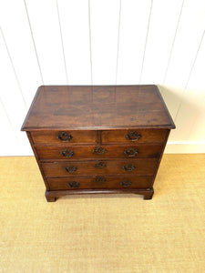 A Wonderful English Georgian Oak Chest of Drawers c1740